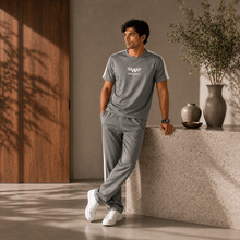 WEARIST Signature Tracksuit - Grey-Offwhite