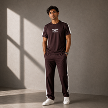 WEARIST Signature Tracksuit - Chocolate Brown-Offwhite