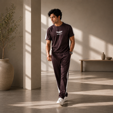 WEARIST Signature Tracksuit - Chocolate Brown-Offwhite