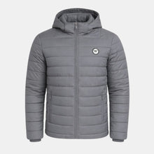 Premium Detachable  Hoodie Puffer Jacket - Grey