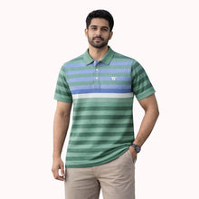 Signature Green Ombre Stripe Polo-SP010