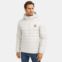 Premium Detachable  Hoodie Puffer Jacket - Off white