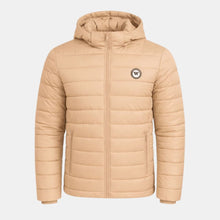 Premium Detachable  Hoodie Puffer Jacket - Camel