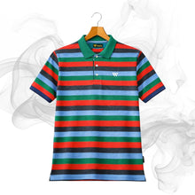 Multicolor Striped Polo Shirt-SP001
