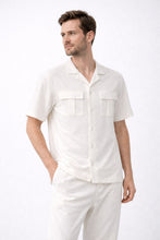 Men’s Premium Popcorn Off-White Safari Suit