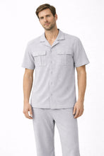 Men’s Premium Popcorn Grey Safari Suit