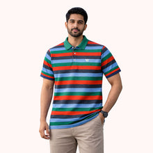 Multicolor Striped Polo Shirt-SP001